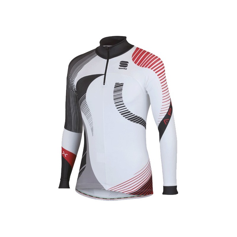 Sportful Apex Evo Race Top hvit-svart-rød Sportful Apex Evo Race Top hvit-svart-rød